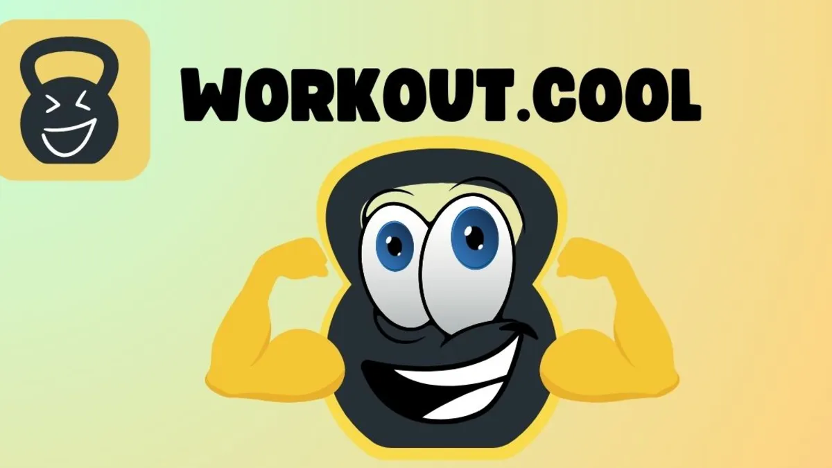 Selector de ejercicios de Fitness Master con interfaz fitness verde oscura y tarjetas de ejercicios.